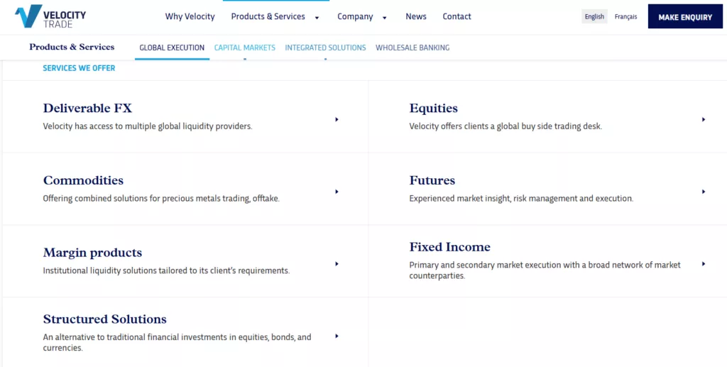Velocity Trade Market Instruments