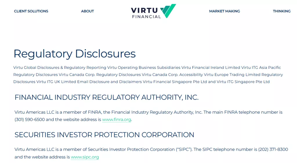 Virtu Financial Safety and Security