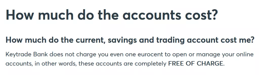 fees keytrade