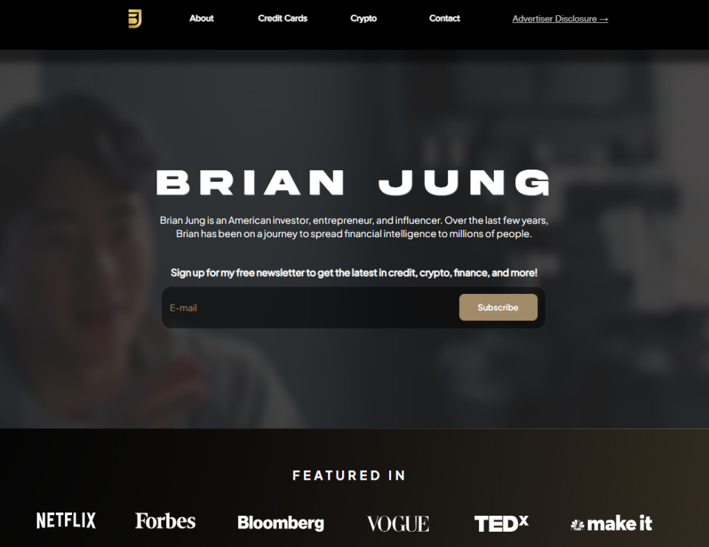 Brian Jung Crypto YouTube Channels