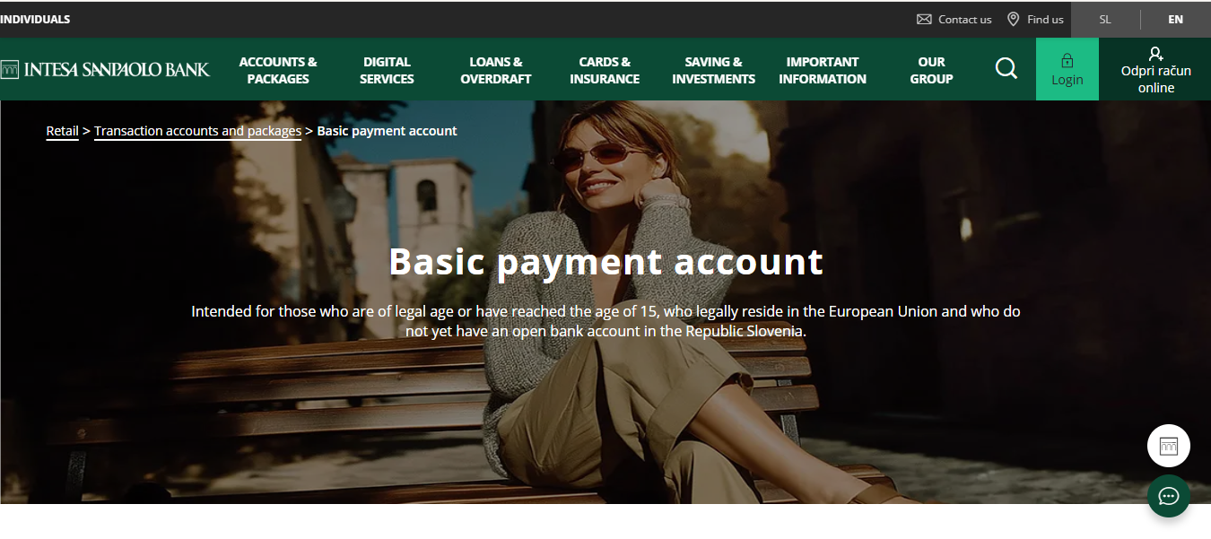 Intesa Open an account