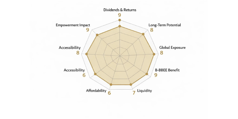 SAB Zenzele Kabili Spider Chart