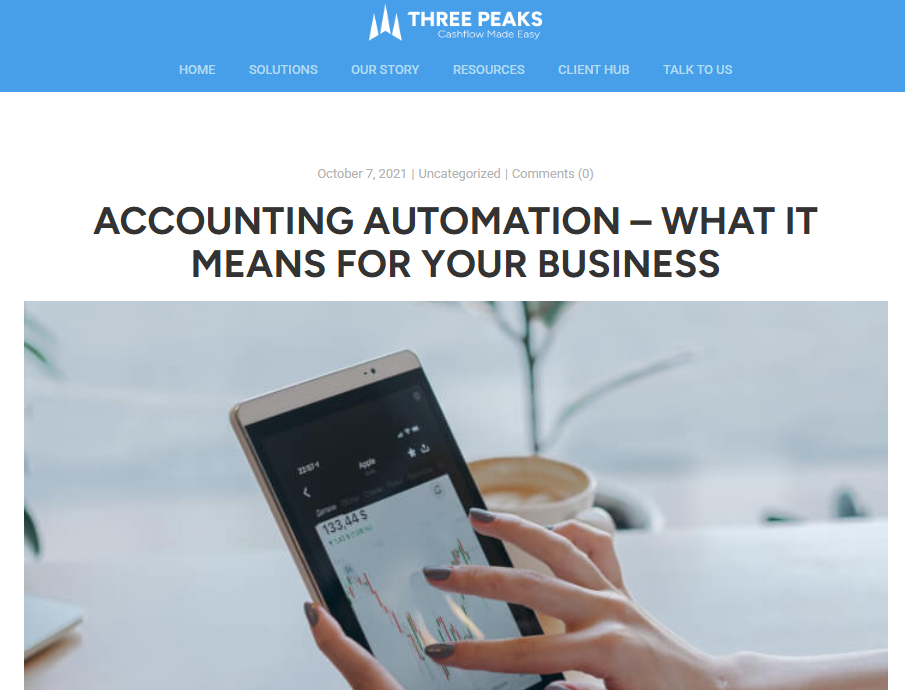 Three Peaks Accounts Types Three Peaks Accounts Types