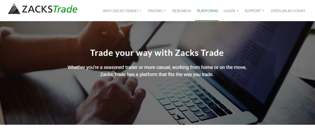 Zacks Trade Platform