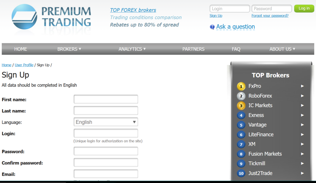 open account Premium 