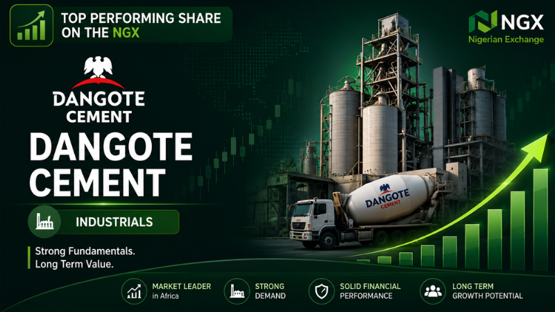 Dangote Cement Best Performing Shares on the NGX Banner