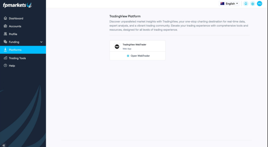 FP Markets TradingView integration