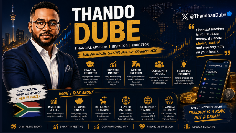 Thando Dube Financial Advisor Banner