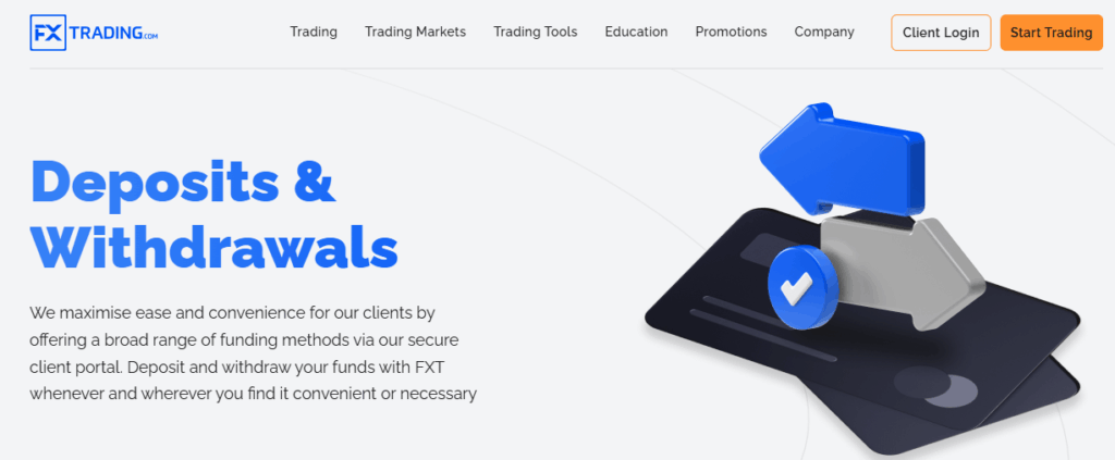 FXTrading.com Deposits and Withdrawals