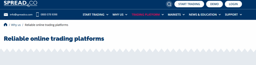 Spread Co Review Spread Co Trading platforms