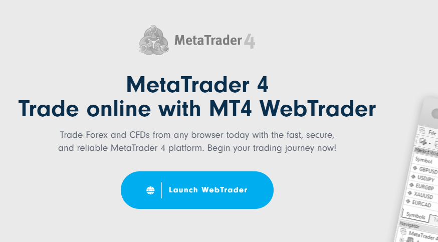 Traders Trust Review MT4 WebTrader