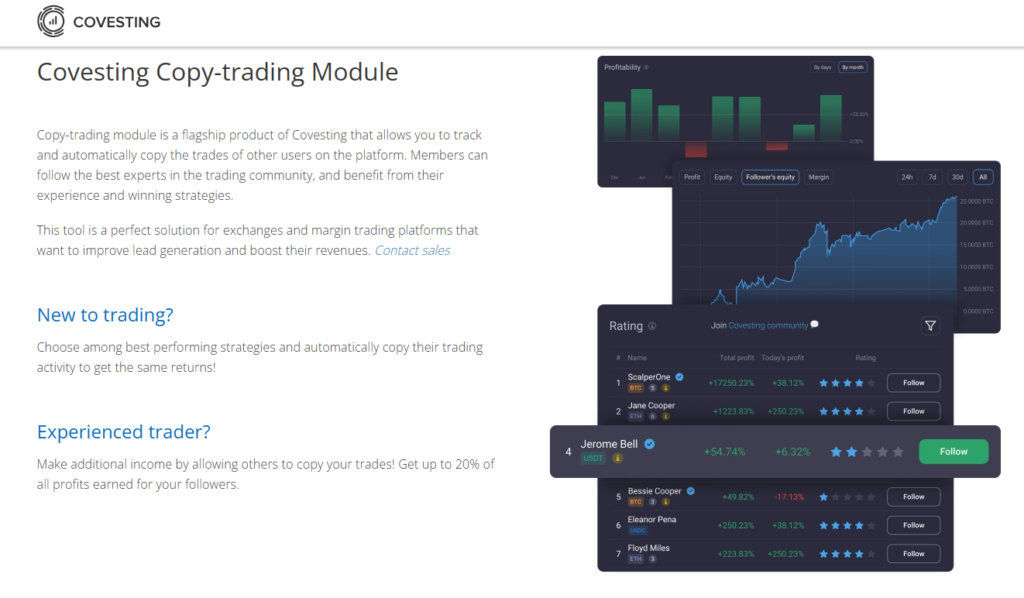 Covesting Copy Trading System