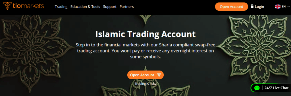 Islamic Account (Swap-Free)