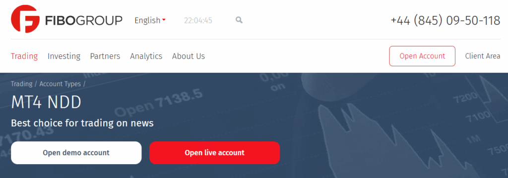MT4 NDD Account