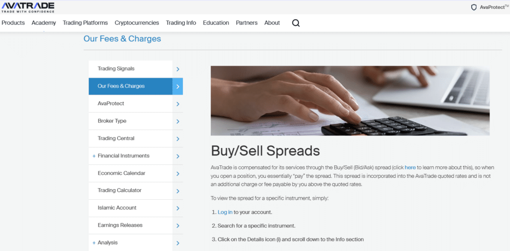 What Additional Costs Come with AvaTrade Spreads?