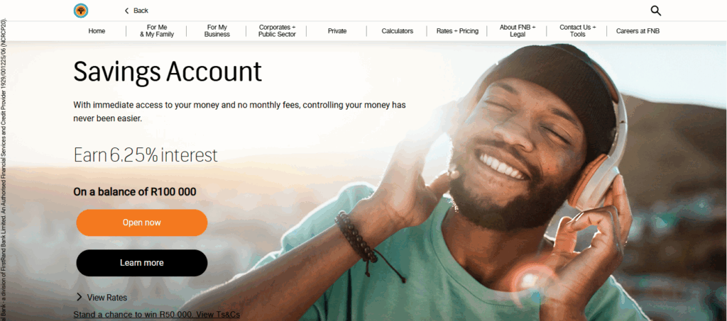 FNB Savings account