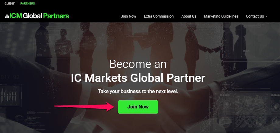 How to open an Affiliate Account step 2