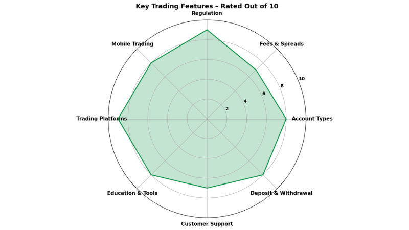 Forex.com Spider chart