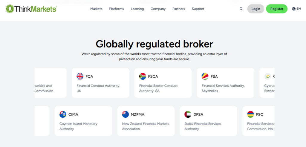 ThinkMarkets Safety and Security