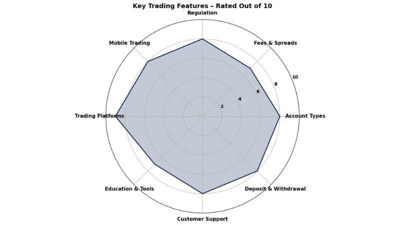 RoboMarkets Spider Chart