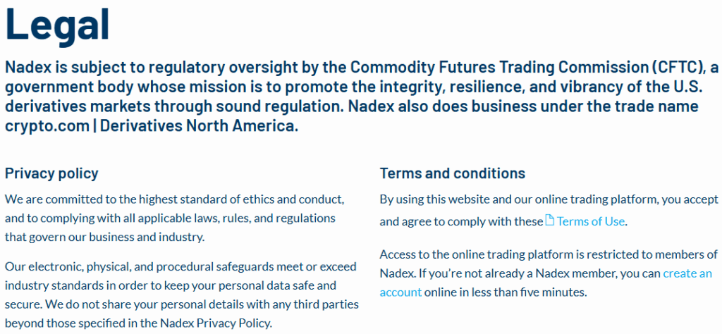 Nadex Safety and Security