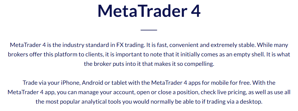 MetaTrader 4 (MT4)