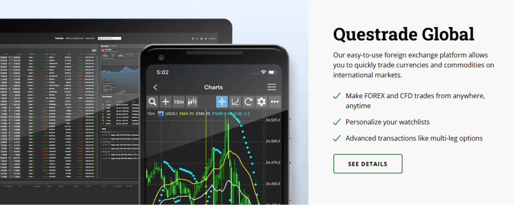 Questrade Global (For FX and CFD Trading)