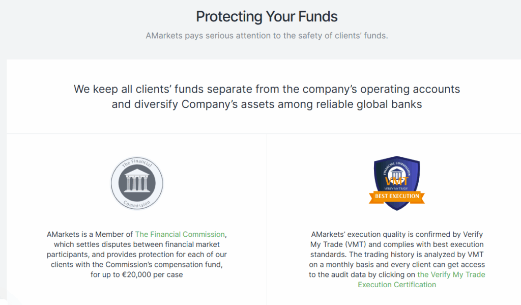 AMarkets Review AMarkets Safety and Security