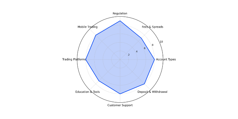 Blueberry Markets Spider Chart