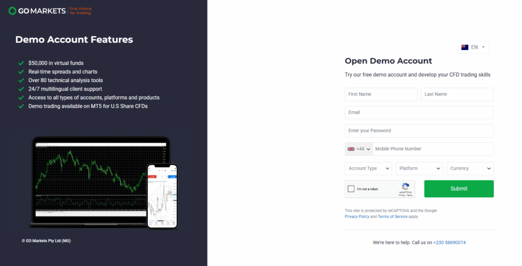 GO Markets Demo Account GO Markets Demo Account
