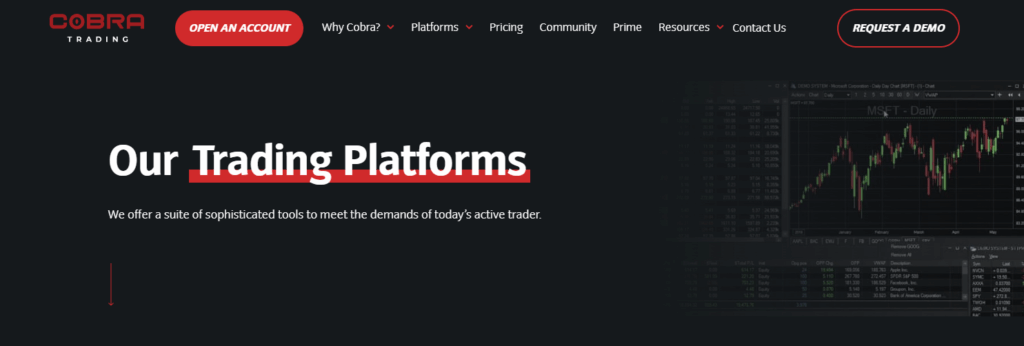 COBRA TRADING Trading Platforms