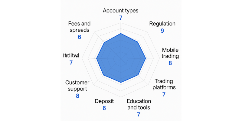 CornerTrader Spider Chart