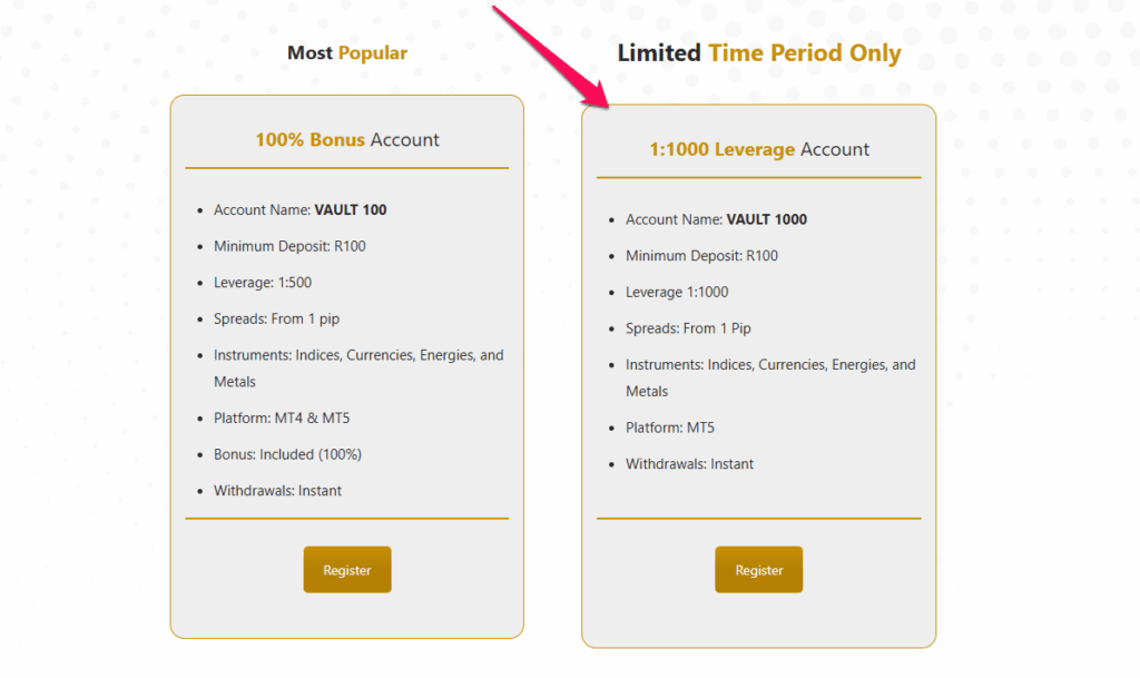 Vault Markets Review Vault 1000
