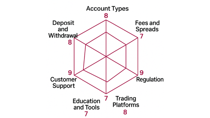 SquaredFinancial Spider Chart