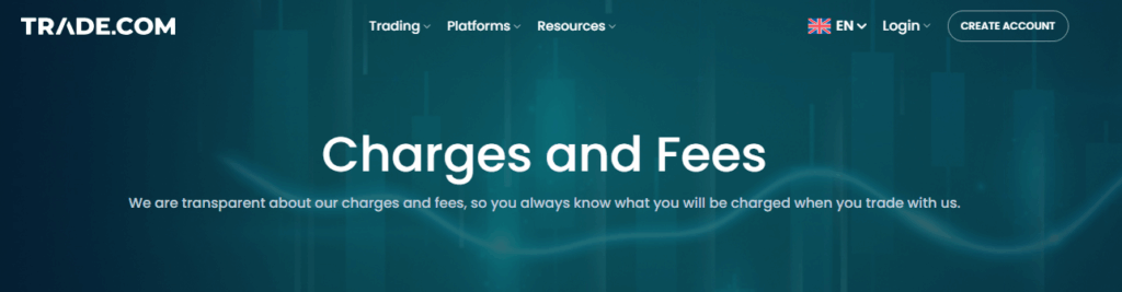 TRADE.com Review TRADE.com Fees and Spreads