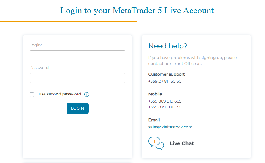 My MetaTrader Account
