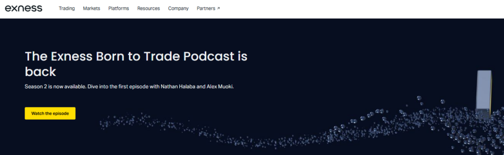 Exness Born to Trade Podcast