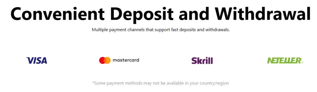 MiTrade Deposit and Withdrawal