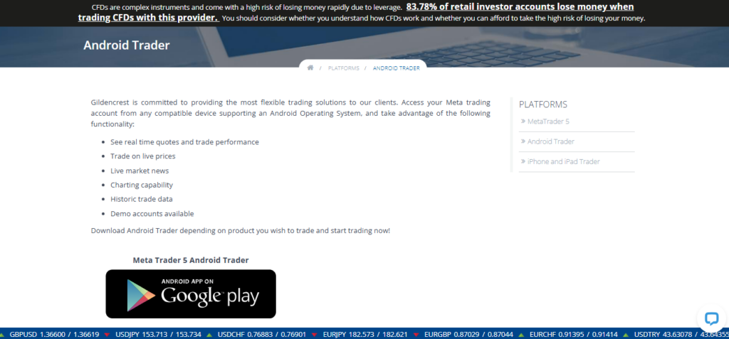 Gildencrest Android Trader