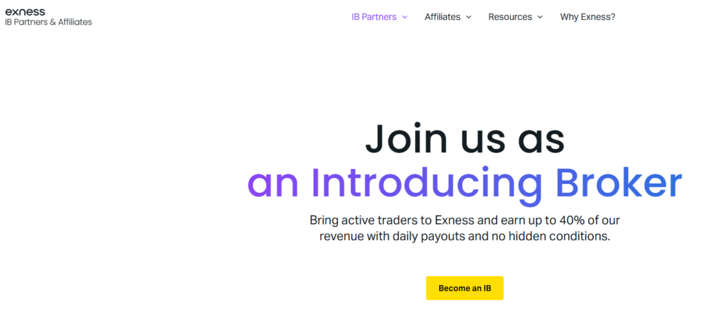 Exness IB Partner