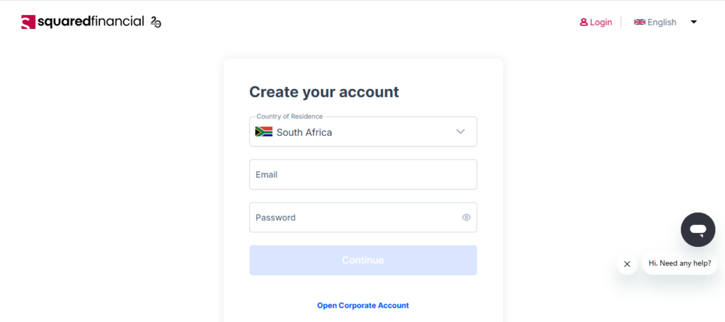 Squared Financial Create an Account