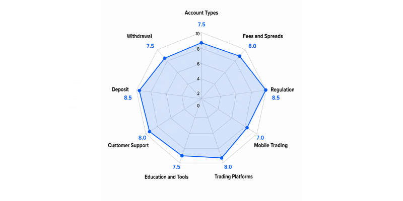 NSBroker Spider Chart NSBroker Spider Chart